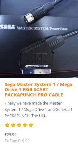 Sega Master System/Mark III to RGB SCART cable, £23.99
