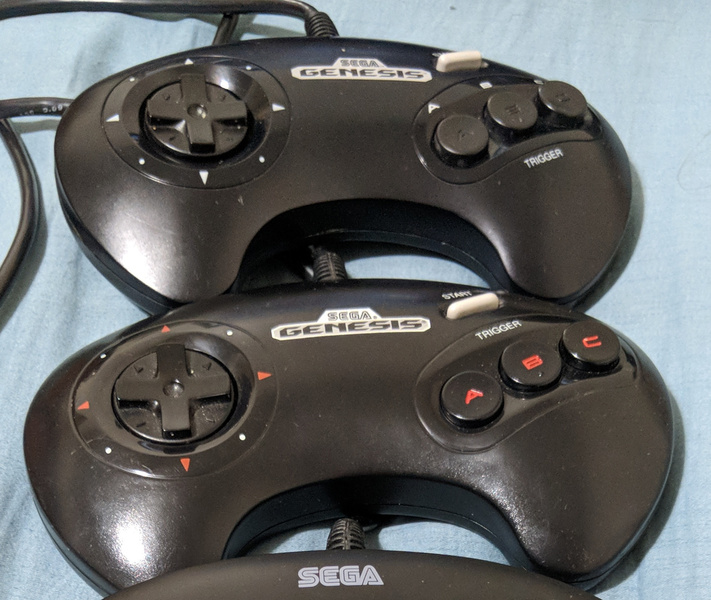 There are a few varieties of three-button pad as well,
                    although the differences are somewhat more subtle.
